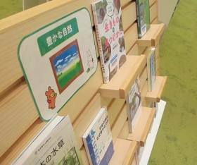 中央館9月『豊かな自然 』のテーマ展示の様子