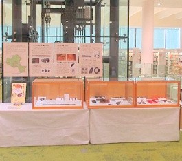 中央館で『福知山の古墳時代Ⅱ 中期後半から後期にかけて』の展示をしている様子