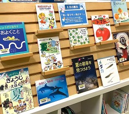 中央館8月『暑い夏を吹っ飛ばせ!』の展示の様子