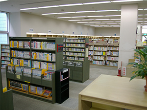 柳瀬川図書館の内観写真